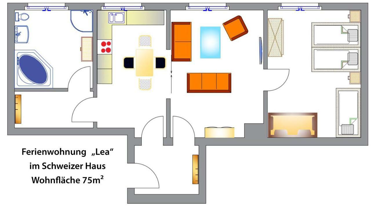 Schweizer Haus Wippra Daire Dış mekan fotoğraf